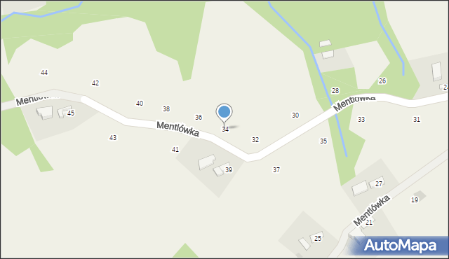 Staszkówka, Mentlówka, 34, mapa Staszkówka