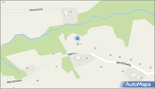 Staszkówka, Mentlówka, 44, mapa Staszkówka