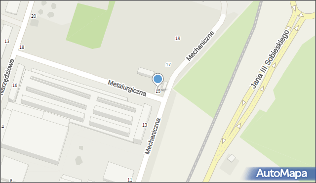 Świdnik, Mechaniczna, 15, mapa Świdnika