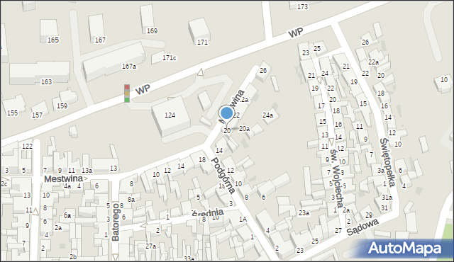 Świecie, Mestwina, 20, mapa Świecie