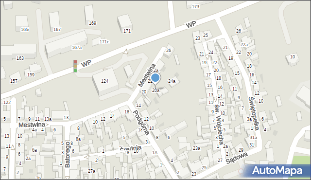 Świecie, Mestwina, 20a, mapa Świecie