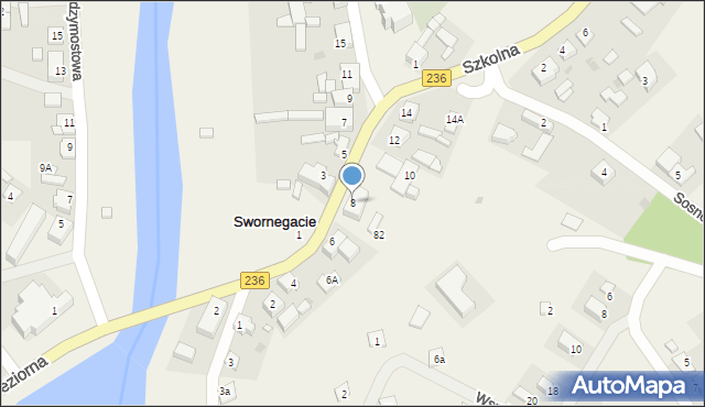 Swornegacie, Mestwina, 8, mapa Swornegacie