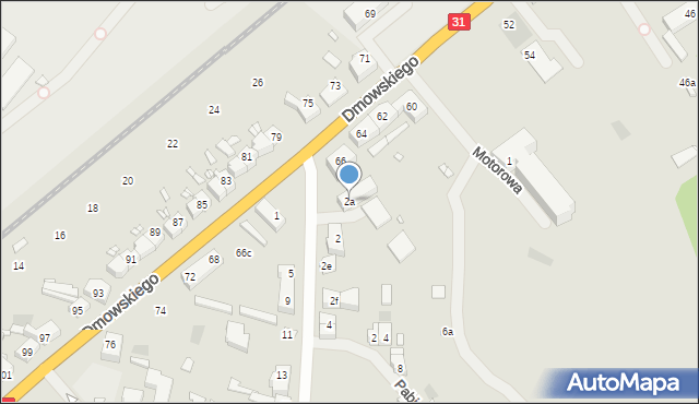Szczecin, Mechaniczna, 2a, mapa Szczecina