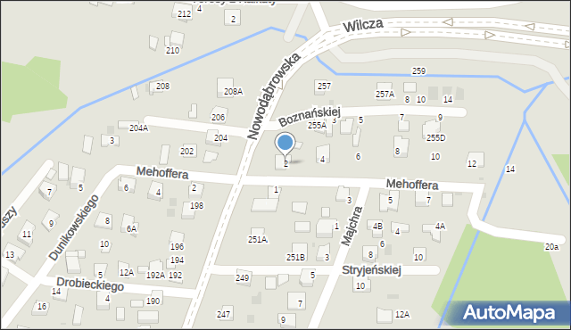 Tarnów, Mehoffera Józefa, 2, mapa Tarnów