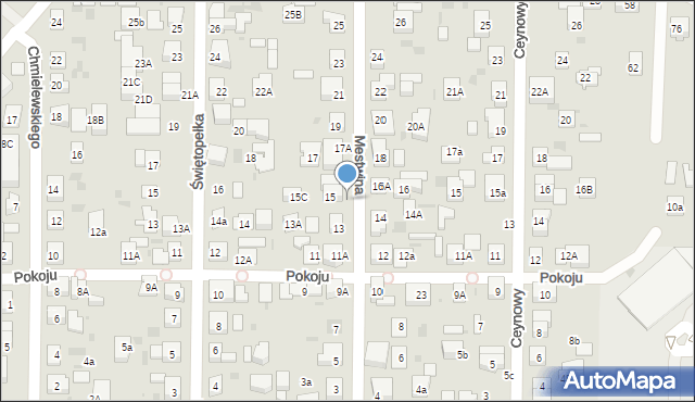 Wejherowo, Mestwina, 15A, mapa Wejherowo