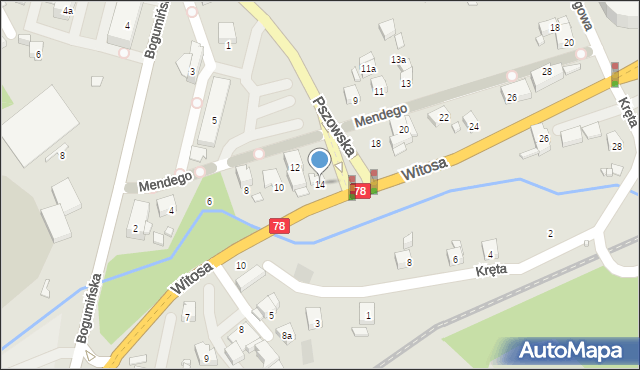 Wodzisław Śląski, Mendego Lucjana, dr., 14, mapa Wodzisławia Śląskiego