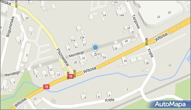 Wodzisław Śląski, Mendego Lucjana, dr., 22, mapa Wodzisławia Śląskiego