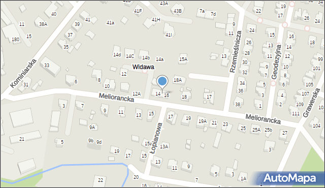 Wrocław, Meliorancka, 16A, mapa Wrocławia