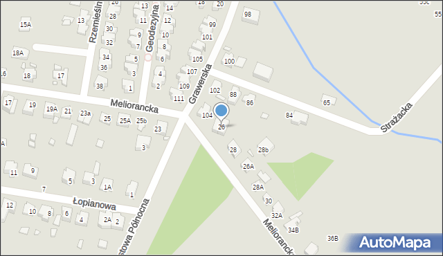 Wrocław, Meliorancka, 26, mapa Wrocławia