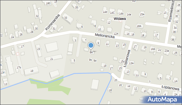 Wrocław, Meliorancka, 9A, mapa Wrocławia