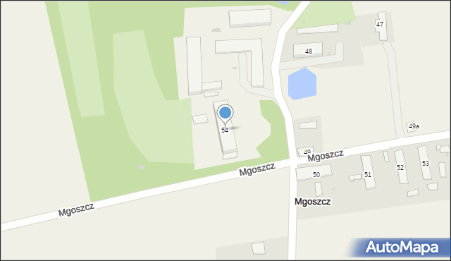 Mgoszcz, Mgoszcz, 54, mapa Mgoszcz