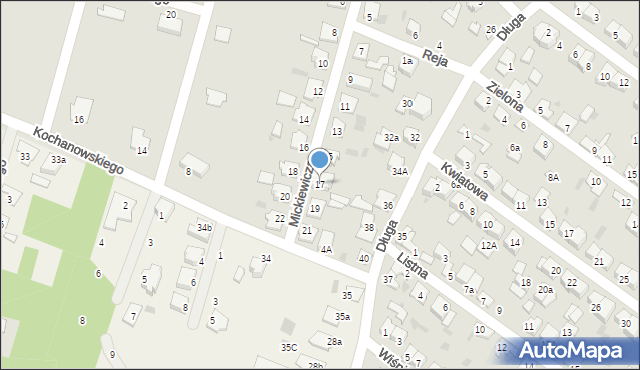 Aleksandrów Kujawski, Mickiewicza Adama, 17, mapa Aleksandrów Kujawski