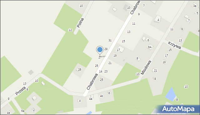 Anielin Swędowski, Miodowa, 27, mapa Anielin Swędowski