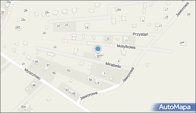 Arciechów, Mirabelki, 10, mapa Arciechów