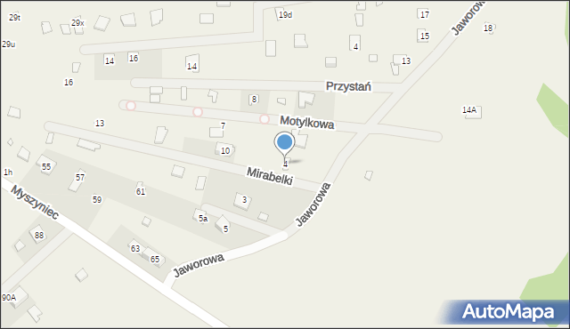 Arciechów, Mirabelki, 4, mapa Arciechów