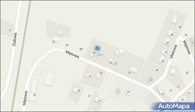 Bartąg, Miętowa, 56A, mapa Bartąg