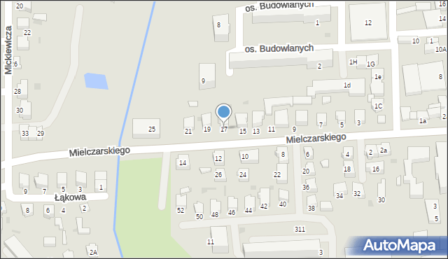 Bełchatów, Mielczarskiego Romualda, 17, mapa Bełchatów