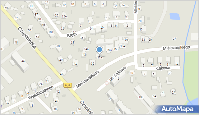 Bełchatów, Mielczarskiego Romualda, 37a, mapa Bełchatów
