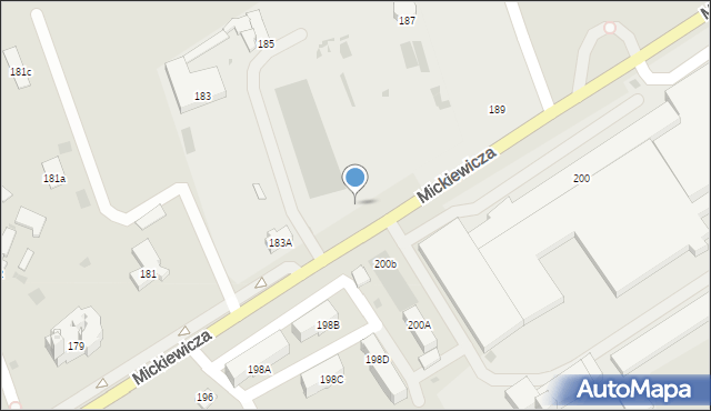 Bielsk Podlaski, Mickiewicza Adama, 185, mapa Bielsk Podlaski