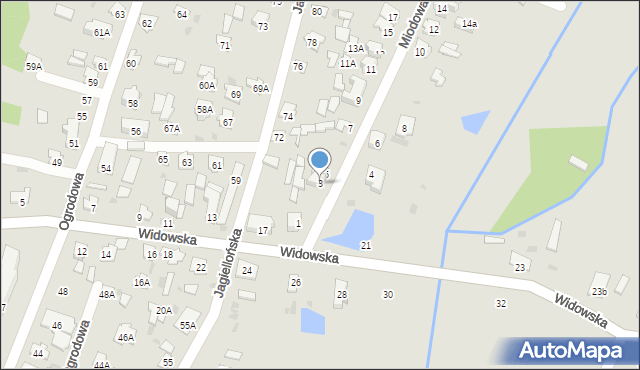 Bielsk Podlaski, Miodowa, 3, mapa Bielsk Podlaski