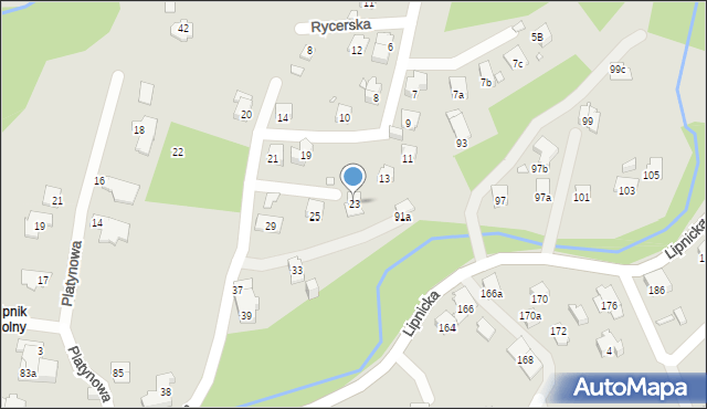 Bielsko-Biała, Miedziana, 23, mapa Bielsko-Białej