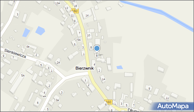 Bierzwnik, Mickiewicza Adama, 6, mapa Bierzwnik