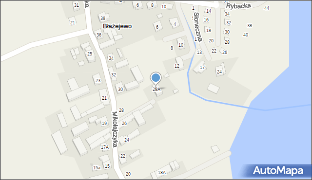 Błażejewo, Mikołajczyka Stanisława, 28A, mapa Błażejewo
