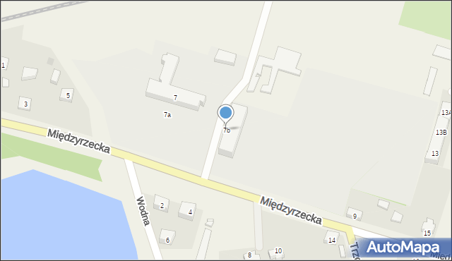 Bobowicko, Międzyrzecka, 7b, mapa Bobowicko