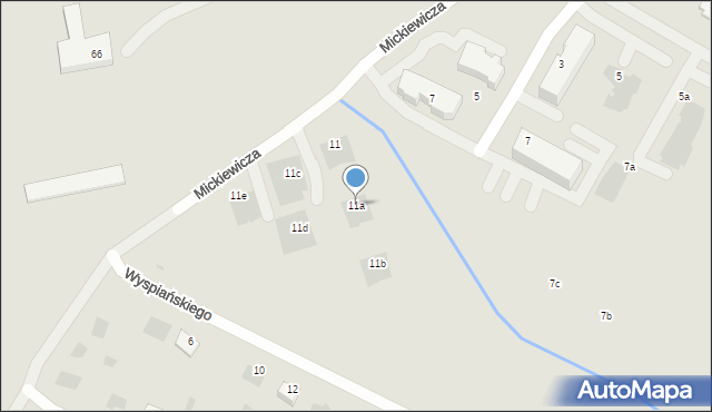 Boguchwała, Mickiewicza Adama, 11a, mapa Boguchwała