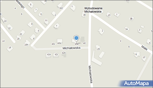 Brodnica, Michałowska, 40a, mapa Brodnica