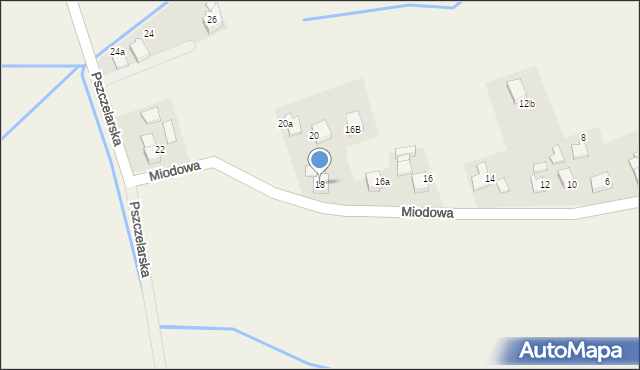 Bronów, Miodowa, 18, mapa Bronów