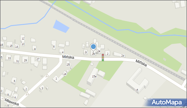 Bydgoszcz, Mińska, 2b, mapa Bydgoszczy