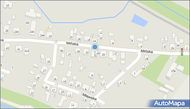 Bydgoszcz, Mińska, 31, mapa Bydgoszczy