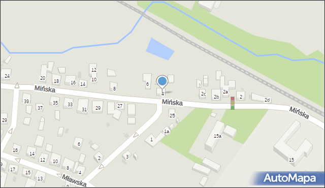 Bydgoszcz, Mińska, 4, mapa Bydgoszczy