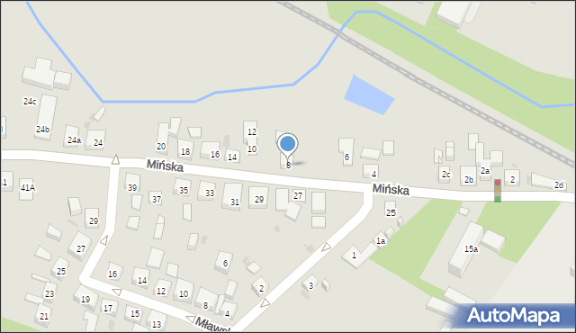 Bydgoszcz, Mińska, 8, mapa Bydgoszczy