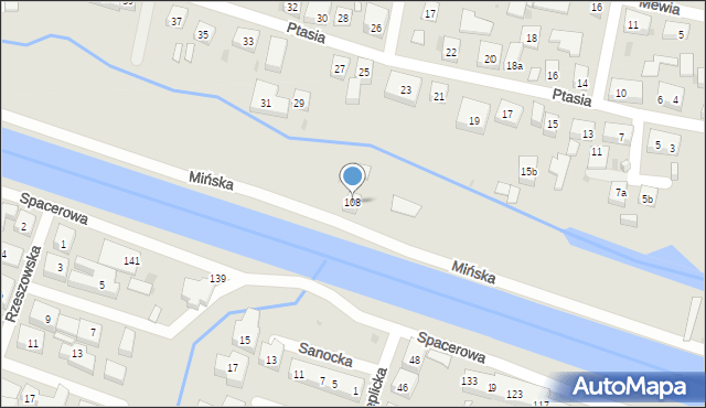 Bydgoszcz, Mińska, 108, mapa Bydgoszczy