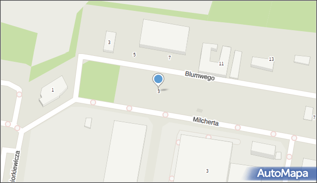 Bydgoszcz, Milcherta Józefa, 1, mapa Bydgoszczy