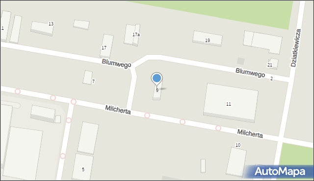 Bydgoszcz, Milcherta Józefa, 9, mapa Bydgoszczy