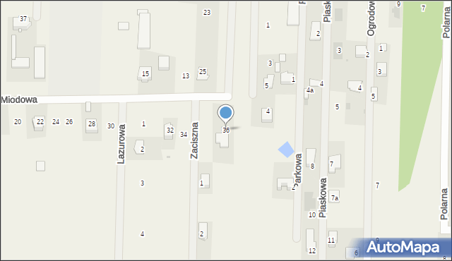 Cerekiew, Miodowa, 36, mapa Cerekiew
