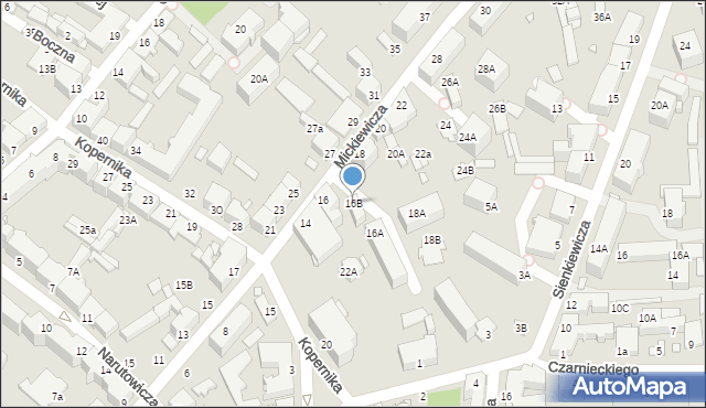 Chełm, Mickiewicza Adama, 16B, mapa Chełma
