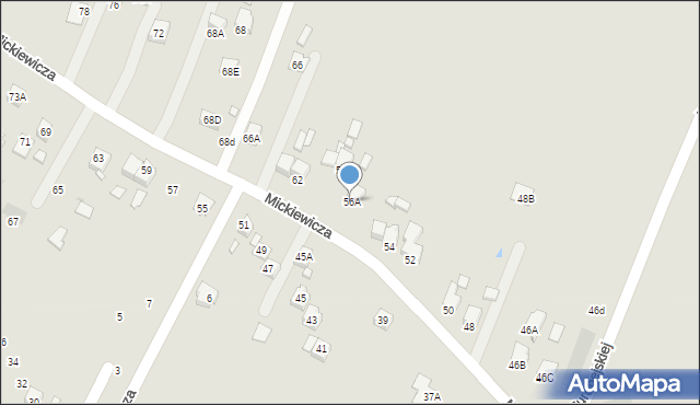 Chełmek, Mickiewicza Adama, 56A, mapa Chełmek