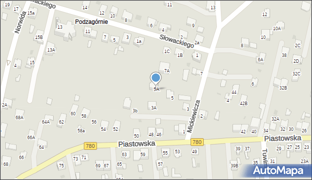 Chełmek, Mickiewicza Adama, 5A, mapa Chełmek