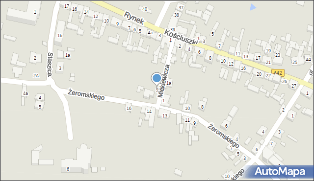 Chocz, Mickiewicza Adama, 3, mapa Chocz