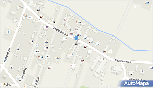 Chruszczobród, Mickiewicza Adama, 123, mapa Chruszczobród