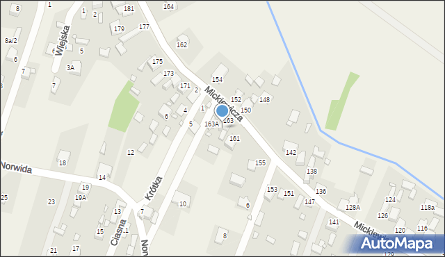 Chruszczobród, Mickiewicza Adama, 165, mapa Chruszczobród