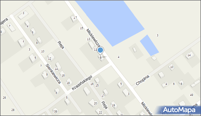 Chwałowice, Mickiewicza Adama, 9, mapa Chwałowice