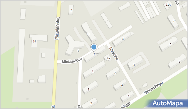Czaplinek, Mickiewicza Adama, 2, mapa Czaplinek