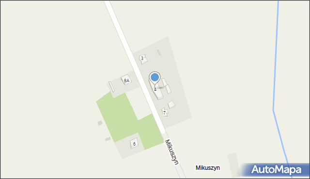 Czerlejno, Mikuszyn, 4, mapa Czerlejno