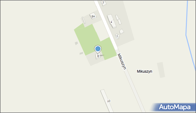 Czerlejno, Mikuszyn, 6, mapa Czerlejno