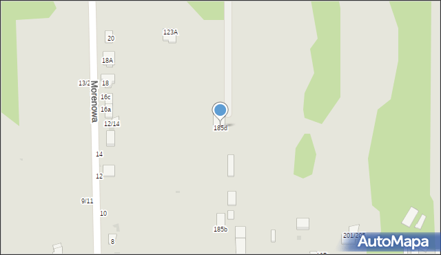 Częstochowa, Mirowska, 185d, mapa Częstochowy